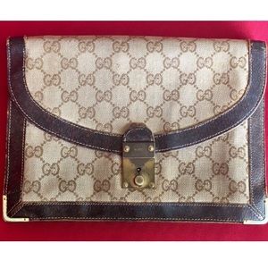 Rare-Gucci Fold Over/Envelope Clutch-